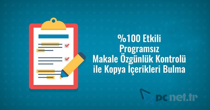 Makale - URL Özgünlük Kontrolü