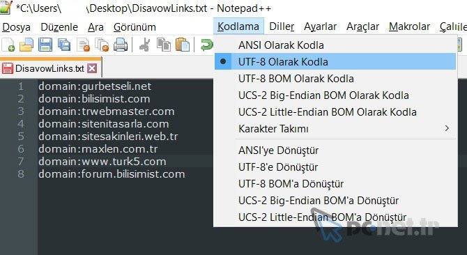 disavowlink