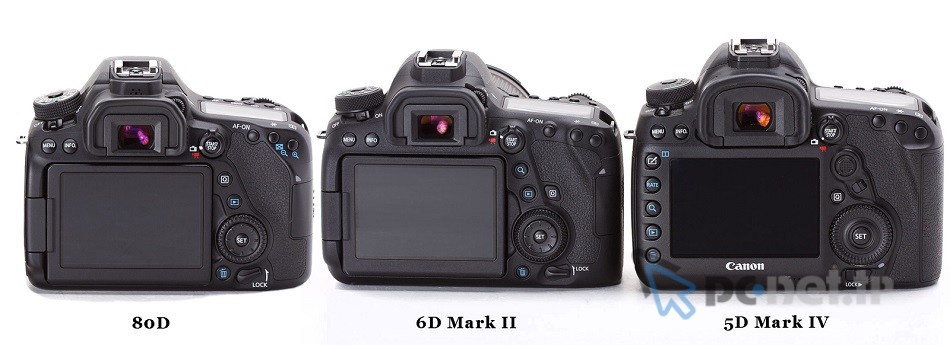 Canon 6D - 5D - 80D Farkı