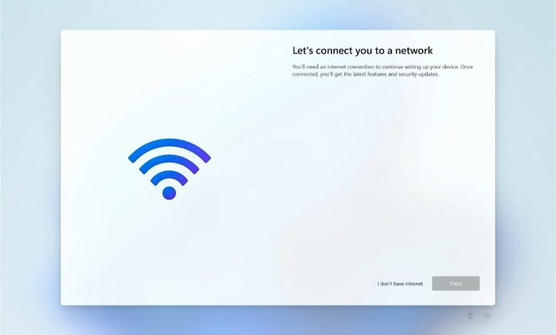 Windows 11 Yüklerken Wi-Fi Olmaması