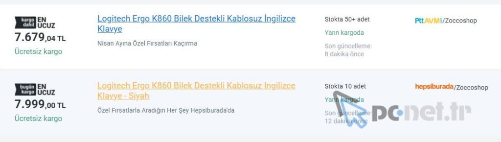 Logitech Ergo K860 Fiyatı