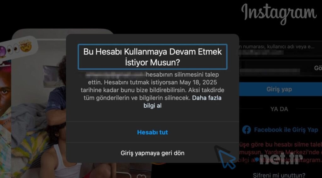 İnstagram Hesabı Geri Alma